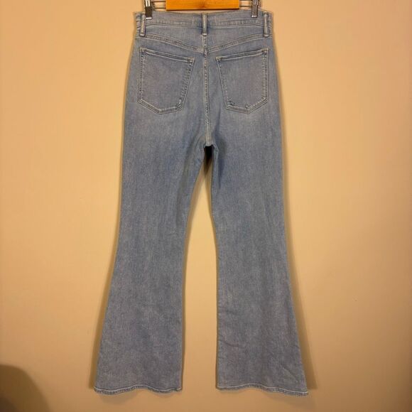 Abercrombie & Fitch The Flare Ultra High Rise Jeans 10 Long Inseam - Picture 2 of 7